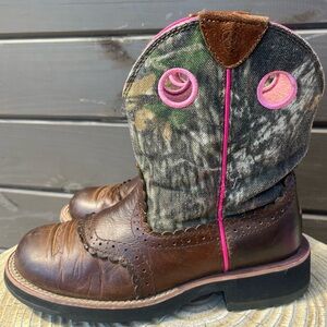 Ariat Fatbaby Pink Camo Cowgirl Western Boot